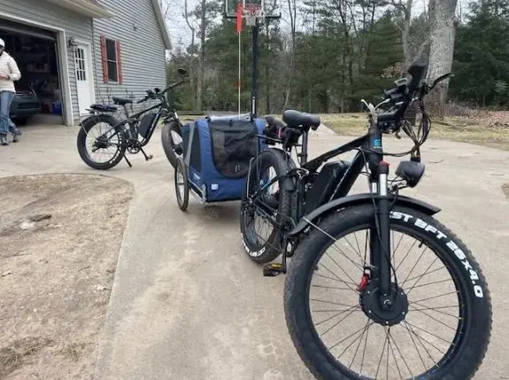 3000W new popular model launched with a maximum speed 50kmh of Ebike Seeker24 fat tire ebike dual motor 52V 23AH photo review