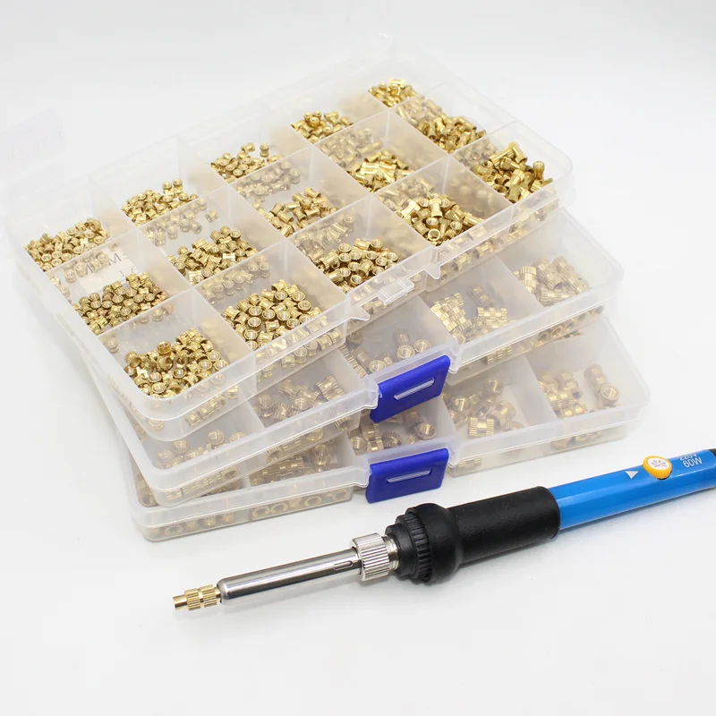 Set Dadi Zigrinati Ottone - 110 Pezzi M2-M6, Per Stampanti 3D E Fai Da Te - Foto 2