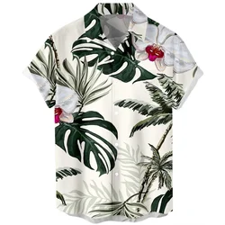 Men's shirt pattern shirt 3D printed short sleeved casual clothing vacation summer Hawaiian shirt comfortable and breathable
