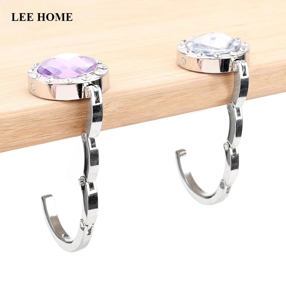 Desk Hanger Round Shape Portable Foldable for Hanging Purse Bag