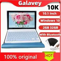 Hot Sales 10.1 Inch 10K 32bit Windows 10 2GB DDR+32GB ROM Tablet With Bluetooth Keyboard Case Z3735F 1280 x 800IPS Quad Core 1