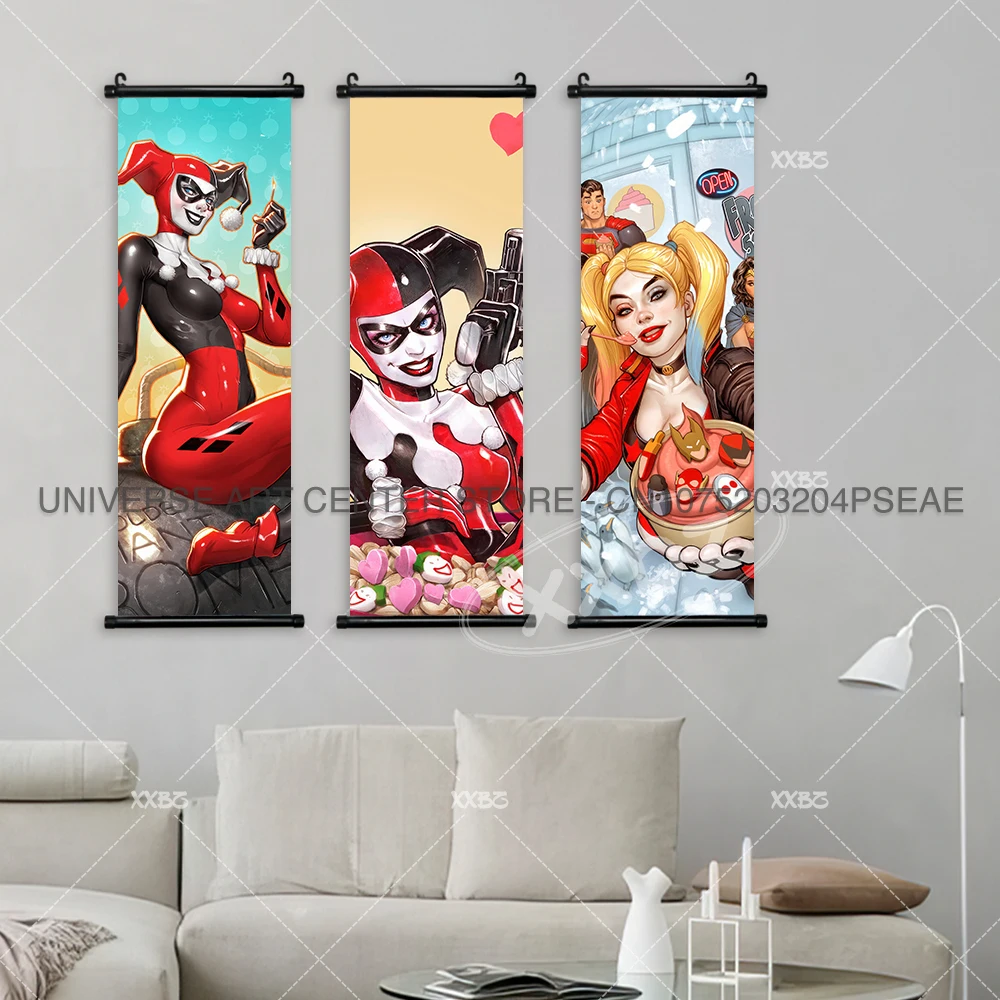 Batman Poster Hanging Painting Catwoman Home Decoration Joker Harley Quinn  Wall Artwork Wonder Woman Scrolls Picture - AliExpress, image size:1000x1000