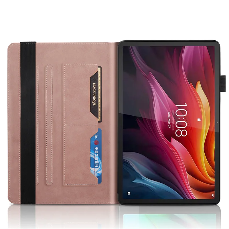 3D Tree Embossed Wallet Tablet Case