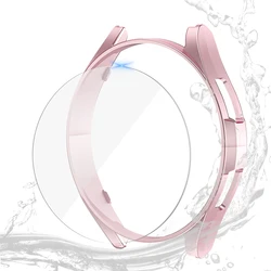 Premium Protective Glass and Matte Case - Galaxy Watch 6 40mm (Rose Gold)