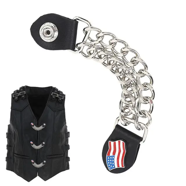 Vest Extenders 4-Piece Leather Vest Extender Set Heavy Duty