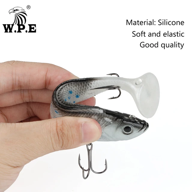 W.P.E Soft Lure 17g/25.5g/39g/40.5g 8cm-14cm Lead Head Soft Bait Bass