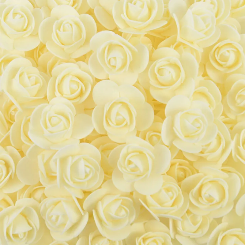 thumbnail image 1 of 50/100/200Pcs 3.5cm PE Foam Rose Head Artificial Flower For Wedding Birthday Party Home Decor DIY Bear Rose Valentines Day Gifts, 1 of 5