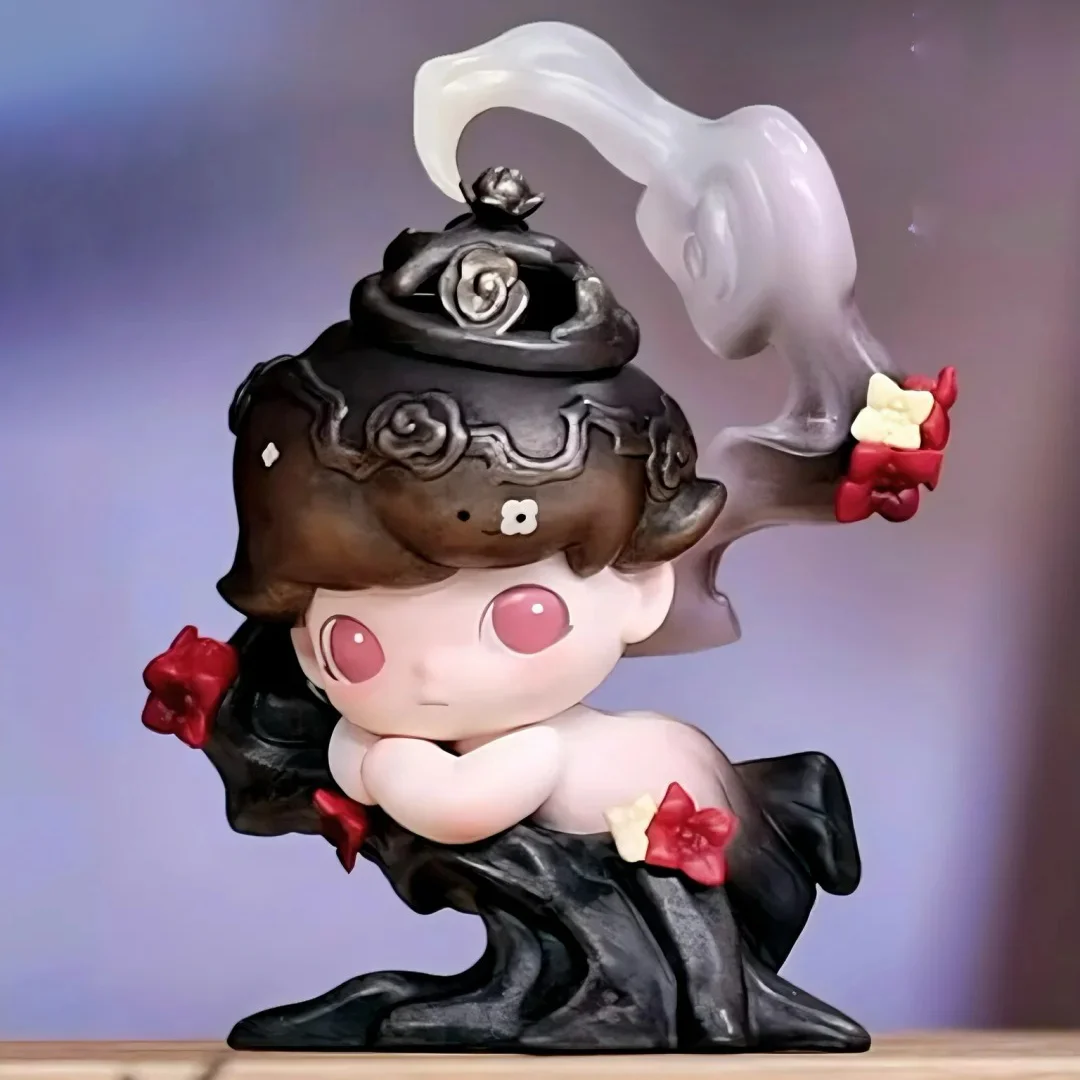New Genuine Dimoo Stories In The Cup Series Action Figure Toys Trendy Fashion Cute Model Dolls Collection Figurine Surprise Gift 4