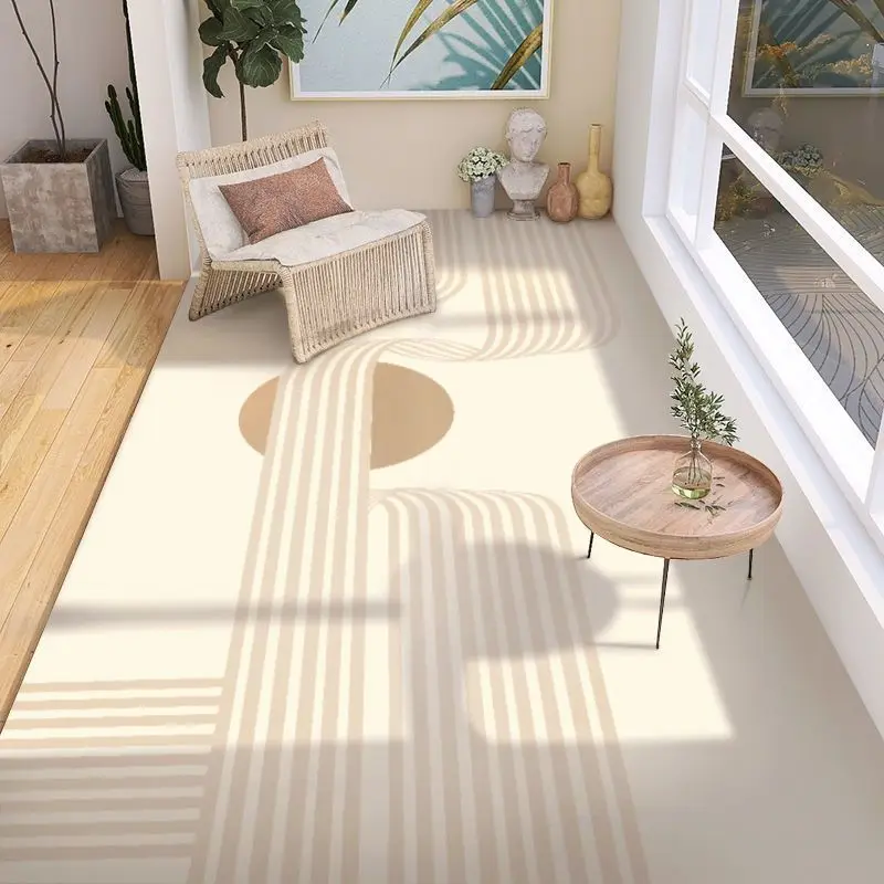 Japanese Style Waterproof Balcony Leather Carpet Home Large Area Rug