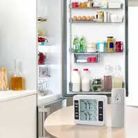 Therye.com de réfrigérateur sans fil avec 12 capteurs, surveillance numérique de la température pour réfrigérateur, fonction d'alarme de congélateur 4