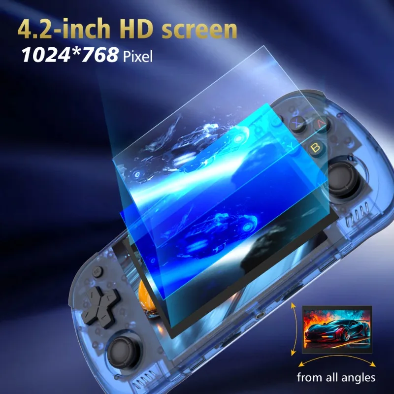 FUNKIDDY R36H PRO MAX ARKOS2.0 Console portatile da gioco da 4,2" con oltre 15000 giochi e Wi-Fi_voghion.com