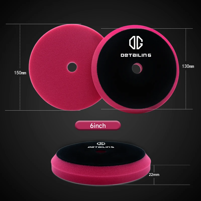 Car Polishing Pad 5"/6" 130MM/155MM Hook&Loop Backer For DA/RO/GA Car Polisher