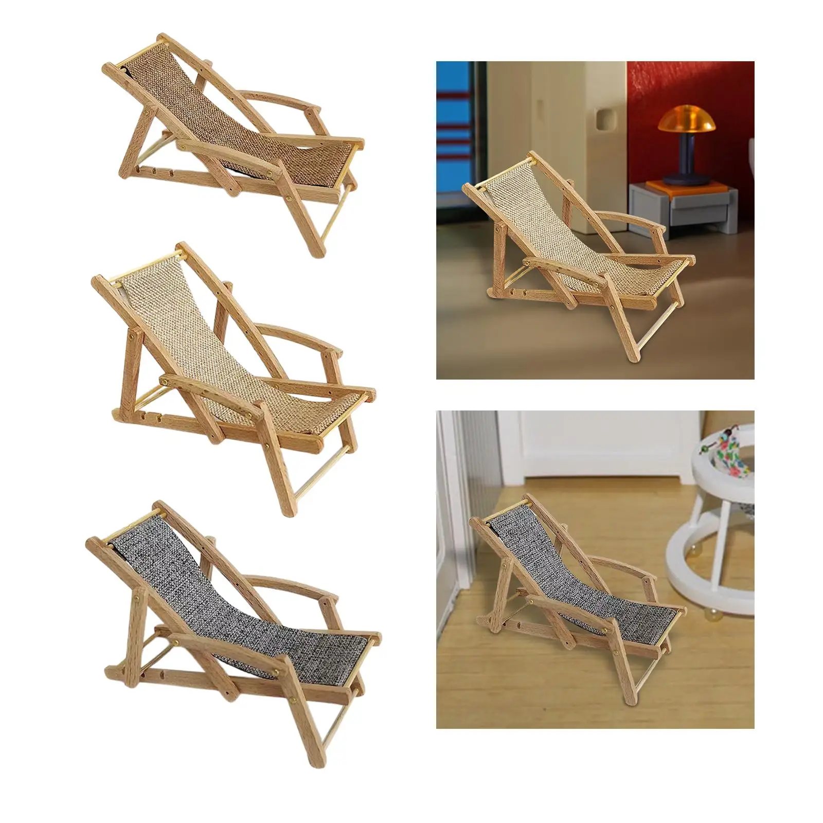 1/12 Armchair Simulated Dioramas Realistic Miniature Furniture Room for