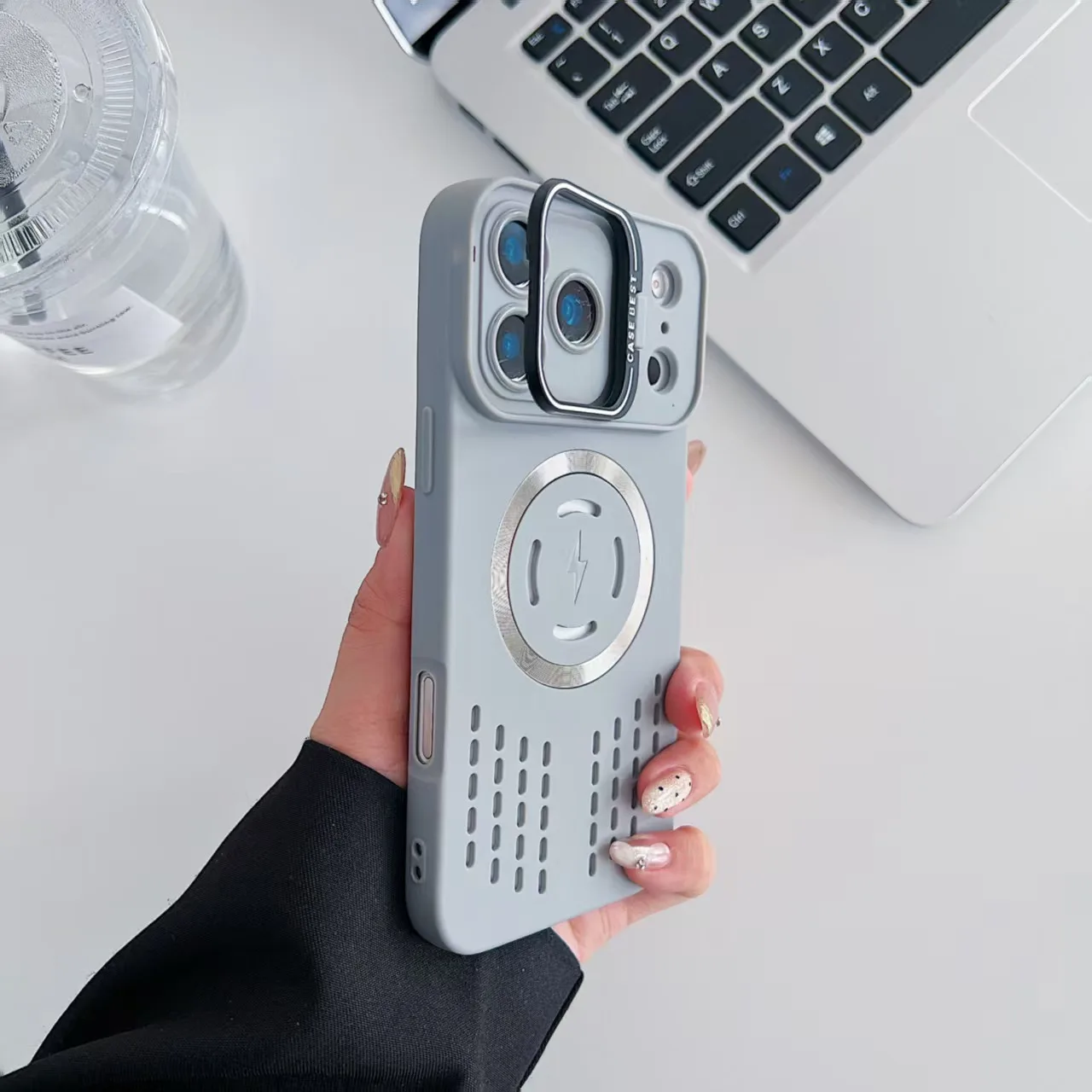 Breathable Soft Back Case with Cooling Heat Dissipation and Magnetic Compatibility