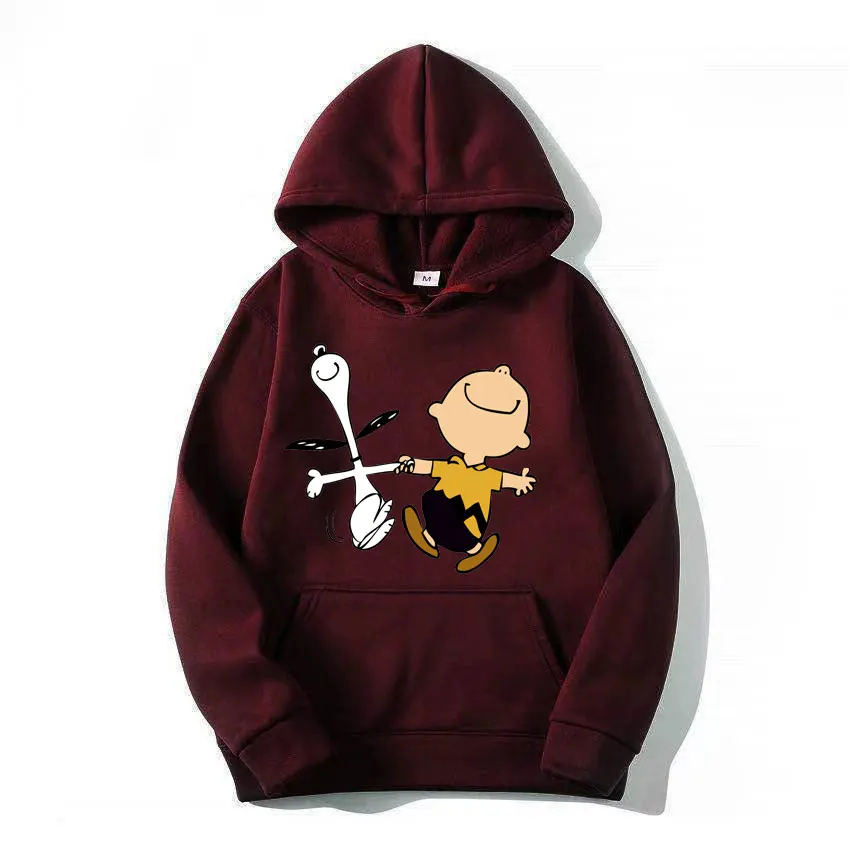 thumbnail image 1 of Sudadera con capucha de Snoopy y Charlie Brown para hombre y mujer, diseño de dibujos animados de anime, primavera y otoño, moda 2024, para parejas, 1 of 5