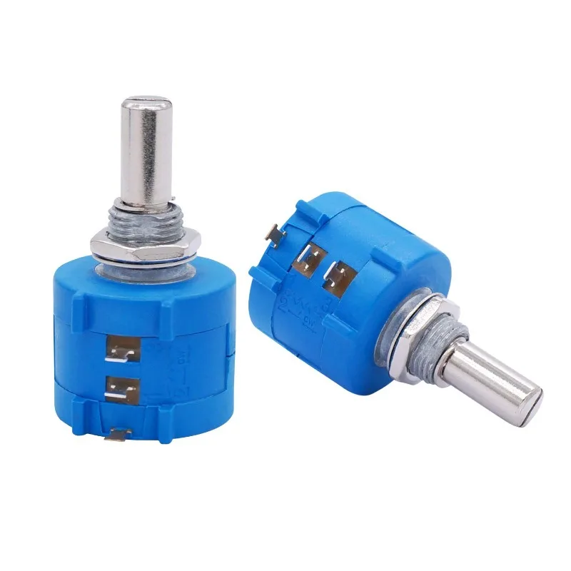 2Sets 3590S Rotary Potentiometer 1K 2K 5K 10K 20K 50K 100K 100R 200R Ohm Precision Multi Turn Wirewound Potentiometer with Knob