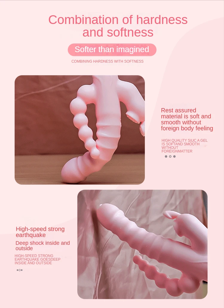 Rabbit vibrator 3 in 1 waterdicht oplaadbaar voor vrouwen_voghion.com