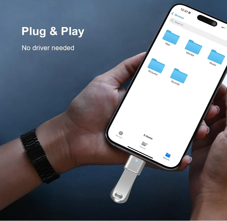 3팩 업그레이드된 USB C-USB 어댑터, 고속 데이터 전송, iPhone 16 15, Mac용 USB C Male-USB 3.0 Female OTG 어댑터,