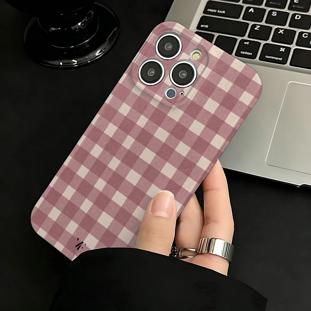 Vibrant Checkered Glossy Phone Case - Hard PC Cover