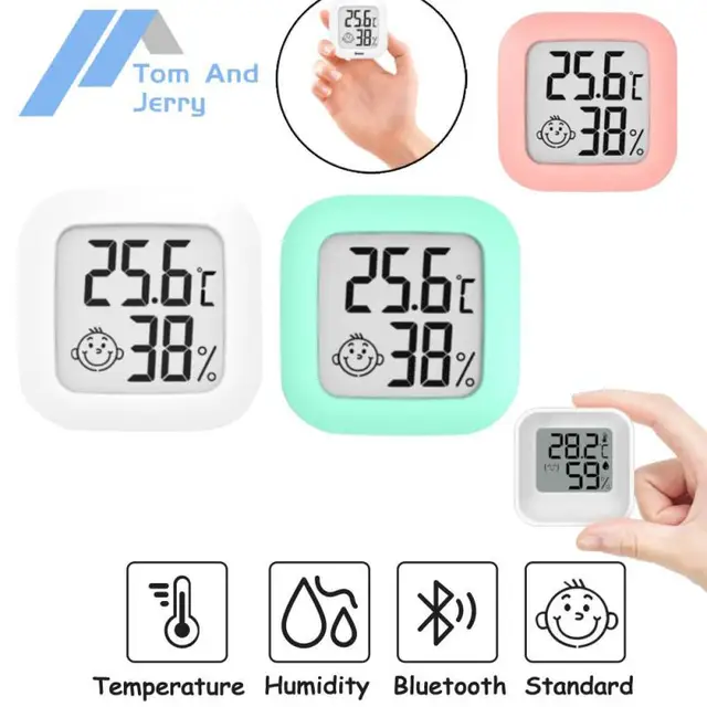 Mini Lcd Digitális Hőmérő Higriller Beltéri Szobahőmérséklet Páratartalom Mérő Érzékelő Mérője Időjárási Állomás Otthoni Kiegészítők