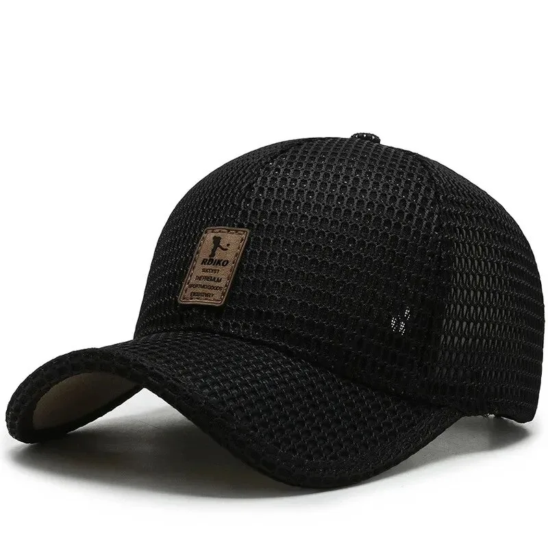 Baseball Cap Men Summer Breathable Full Net Shade Fishing Cap Outdoor Leisure Sports