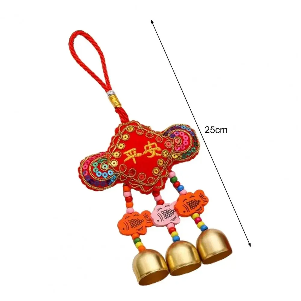 New Year Wind Chimes Sachet Adorable Multi-pattern Chinese Style Car Pendant Fish Metal Bell Wind Chimes Spring Festival