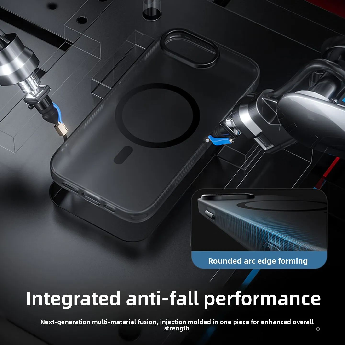 New Magnetic Case with Skin-Friendly Acrylic Cover – Shockproof and Comfortable Feel