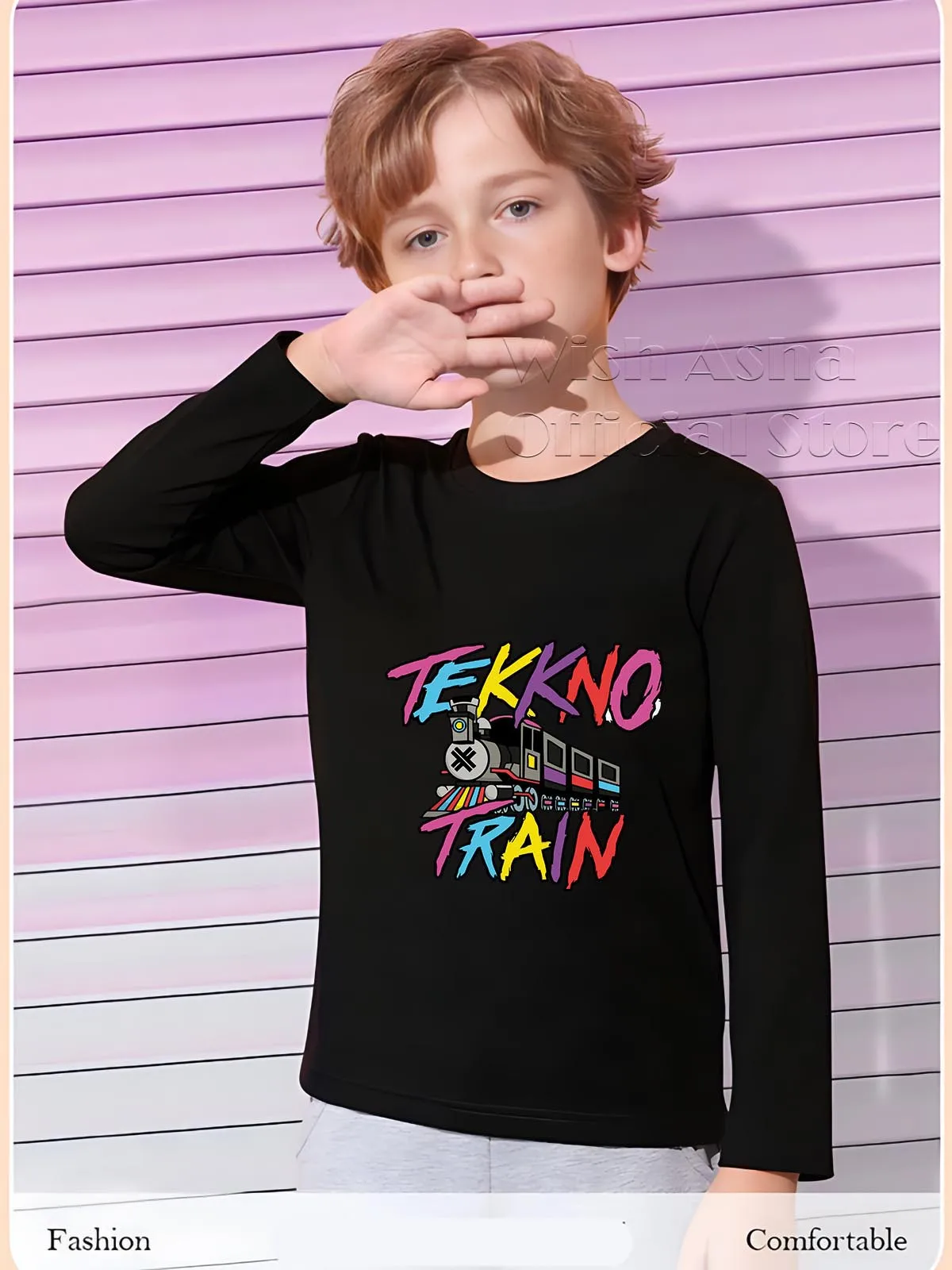 I Choo Choo Scegli Te T-Shirt Ragazzi Animal Print Top T Shirt Per Bambini Treno T Shirt Bambini Maniche Lunghe Tee O-Collo Cotone