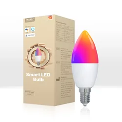 Smart LED Bulb with 16 Million Colors and Voice Control (E14 6W)