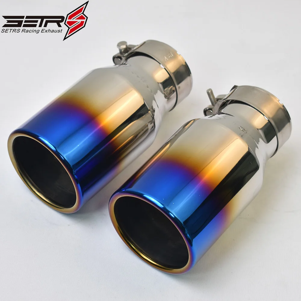 1PcUniversalBruntBlueStainlessSteelFlatFlangeExhaustPipeCurlyMufflerTip.jpg
