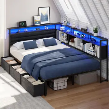 LED Storage Bed 1