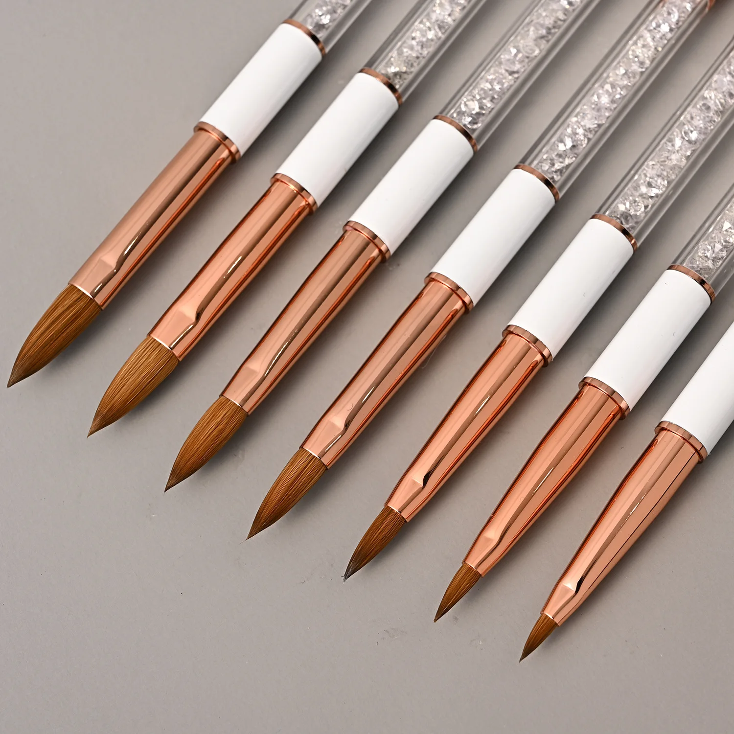 Crystal Handle Kolinsky Sable Nail Brush