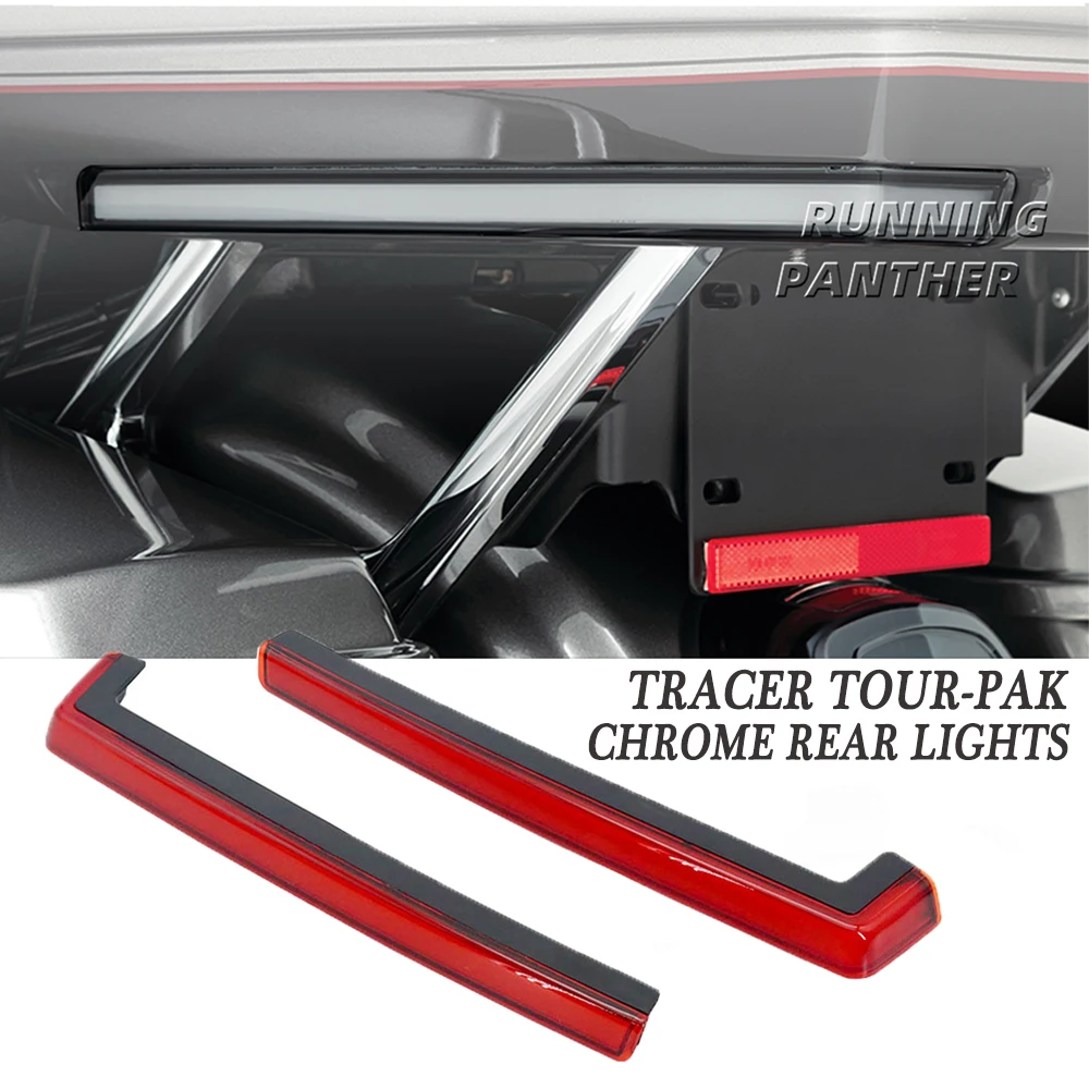 

For Harley Touring Road Electra Glide 2014-2022 Motorcycle Rear Trunk Tour Pack Side Accent Marker Panel Turn Signal LED Lights