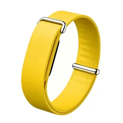 Waterproof Silicone Sports Band for Fitness - Adjustable, Replaceable, Multi - Purpose Everyday Wear (Yellow)