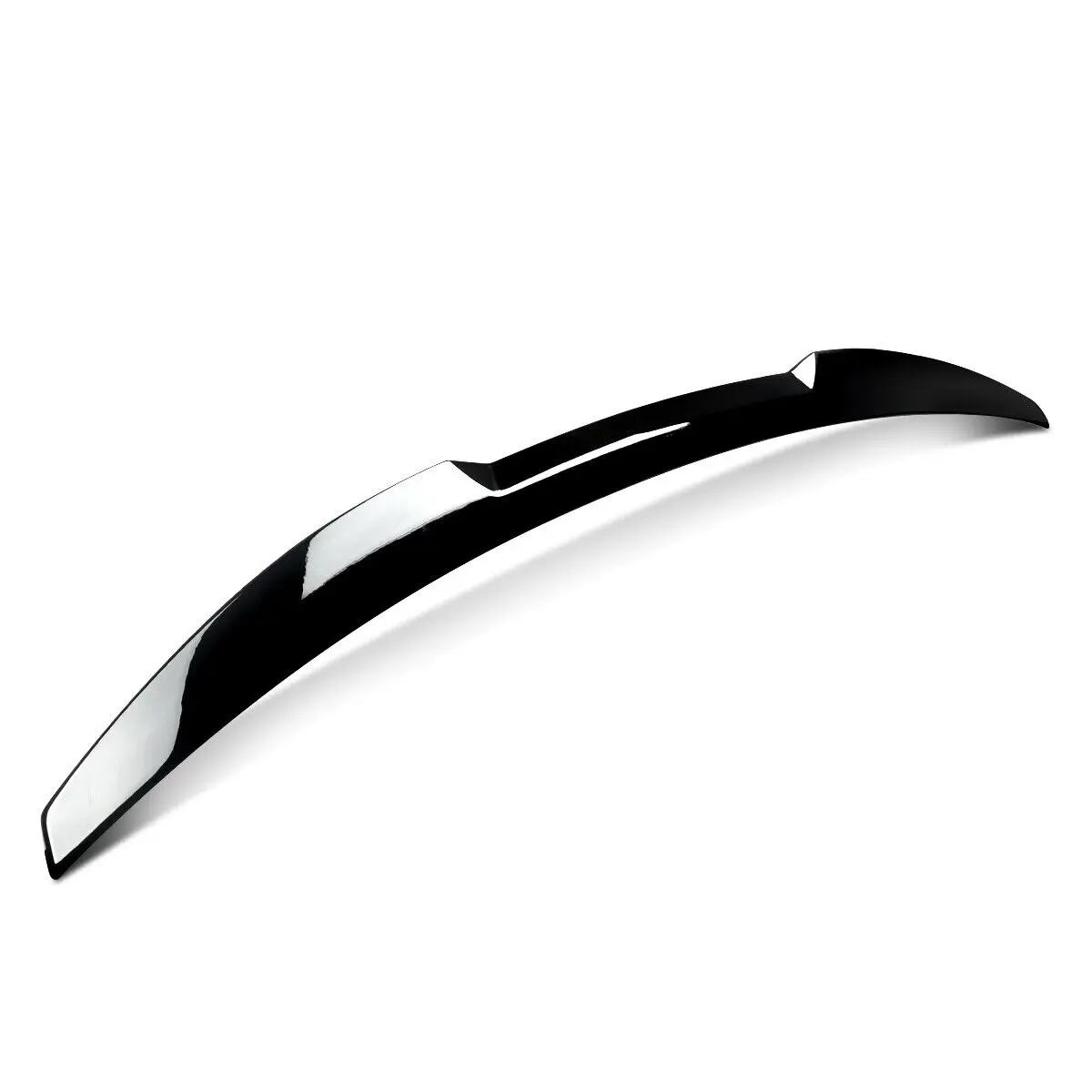 M4 REAR TRUNK SPOILER HIGHKICK WING FOR 14-20 AUDI A3 S3 RS3 SEDAN GLOSS BLACK