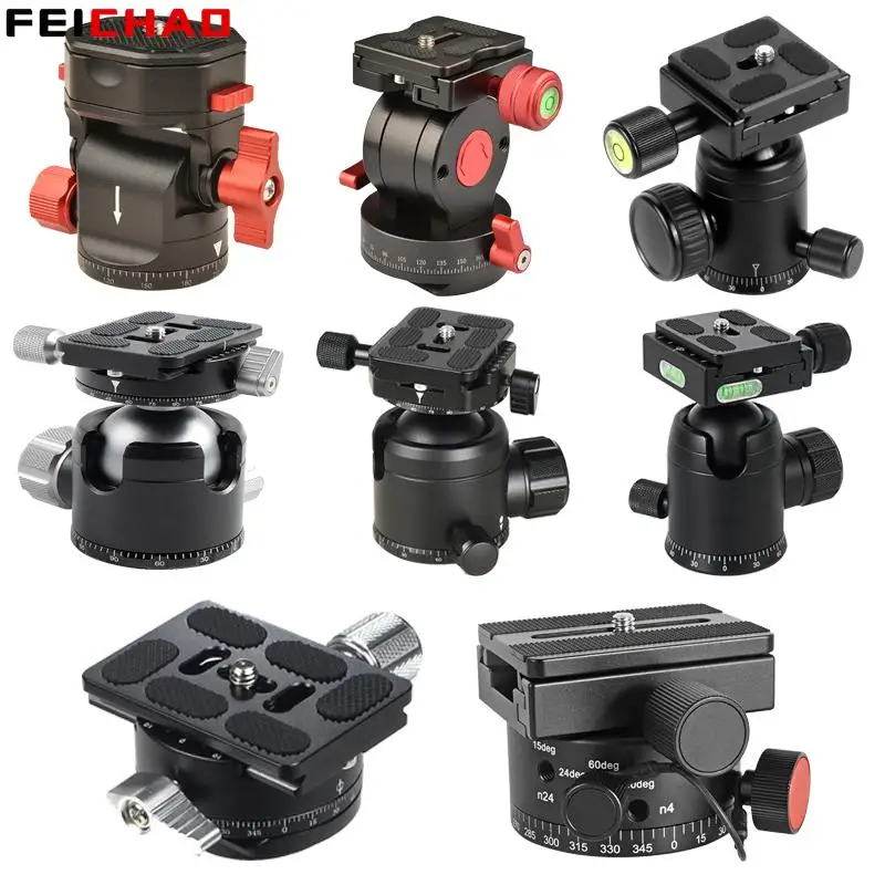 360 Panoramic Tripod Head Camera Phone Video Mini Tilt Pan 1/4 Screw Mount Universal Ballhead for Arca Swiss SLR Monopod Adapter camera adapter tripod ball head camera head adapter camera panoramic head