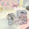 New Organizer Box For Kpop Photocard Photo Card Collection Transparent Acrylic Photocard Storage Box School Stationery 2