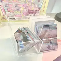 New Organizer Box For Kpop Photocard Photo Card Collection Transparent Acrylic Photocard Storage Box School Stationery 2