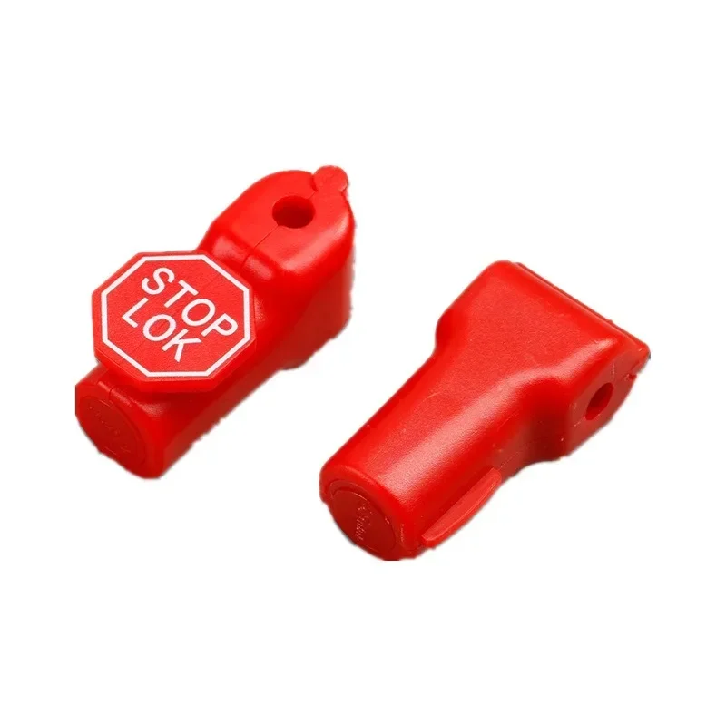 Small red lock supermarket shelves anti-theft hook digital accessories storage hook