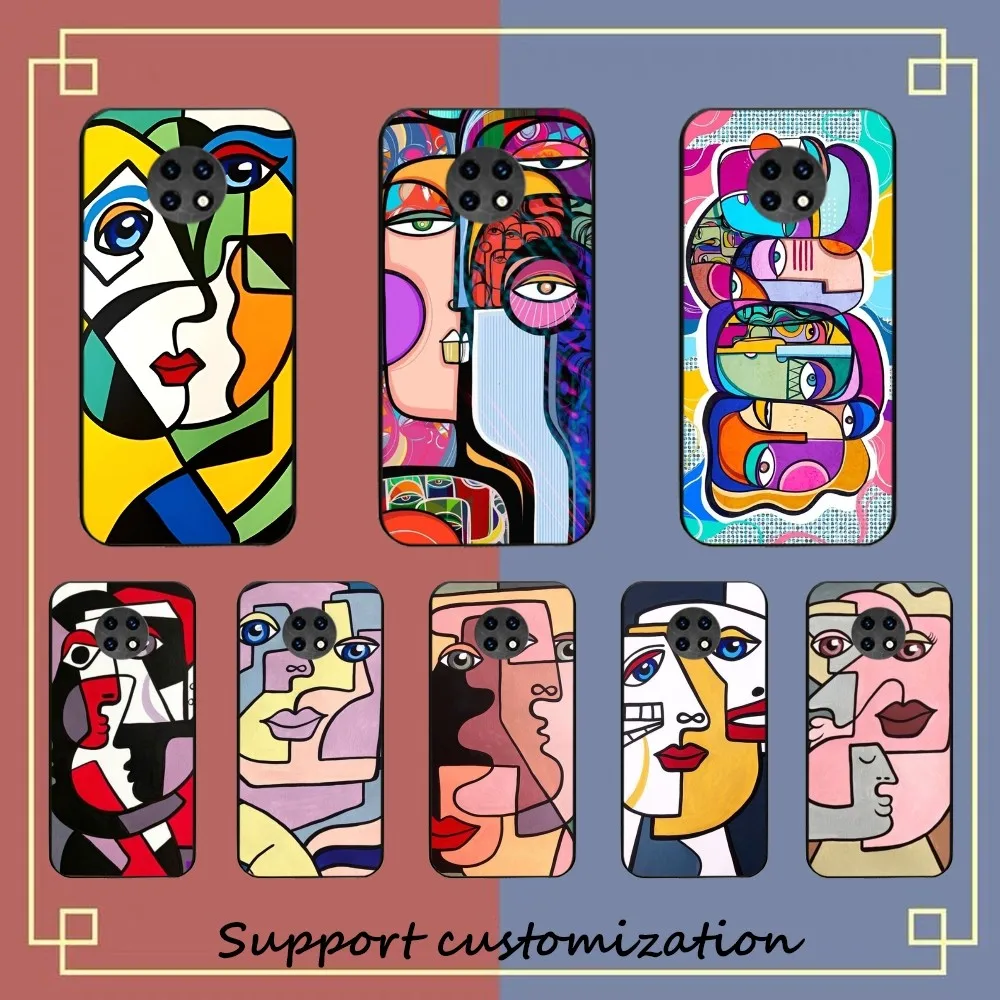 Custodia Per Telefono Picasso Abstract Art Per Redmi Note 4X5 A 6 7 8 Pro T 9 Pro 9S 10 Pro 11 Pro 11S 11Epro Pocom3Pro