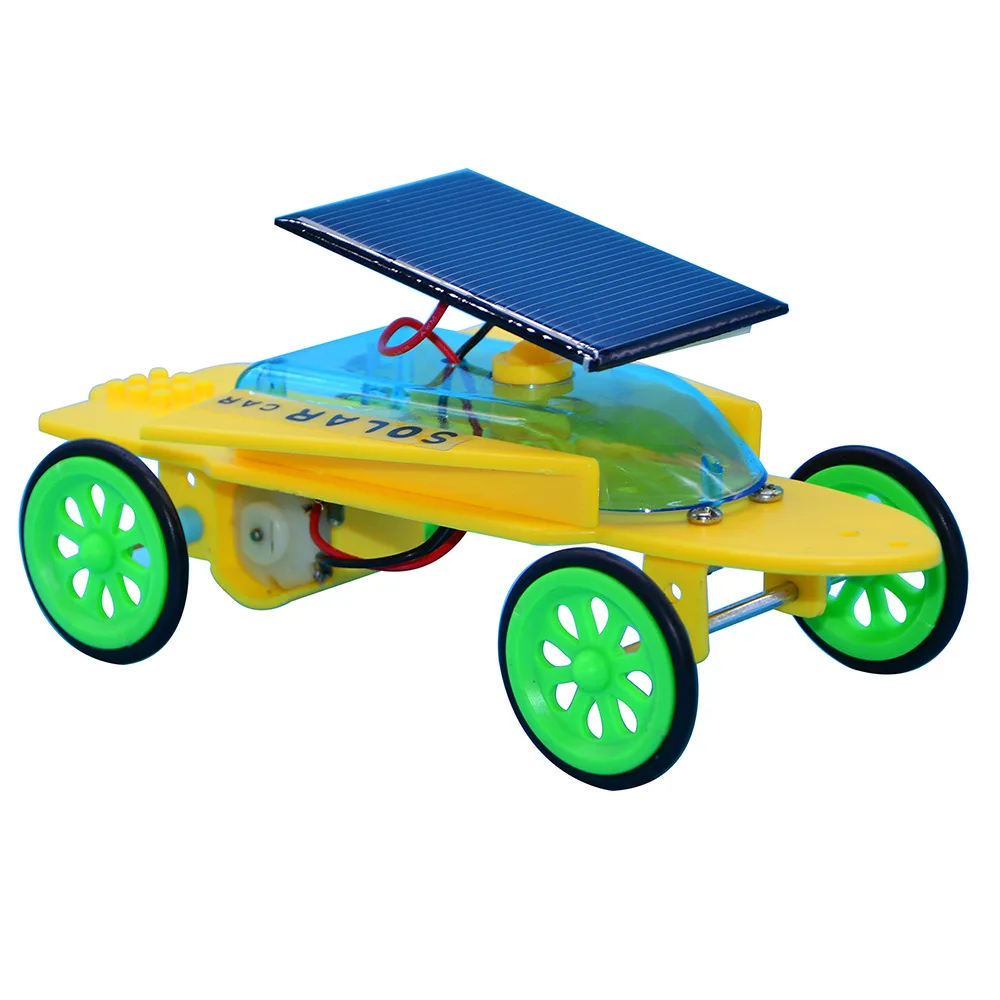 Children's Puzzle Toys Creative Solar Car Children's DIY Assembling Handmade Physics Experiment Science Toys Model
