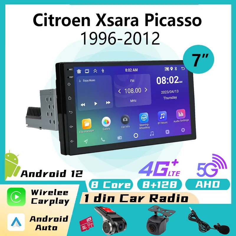 Façade Autoradio 2 DIN Pour Citroën Xsara Picasso (1999-2010) - Cadre De Montage En ABS, Installation Facile, Couleur D'origine