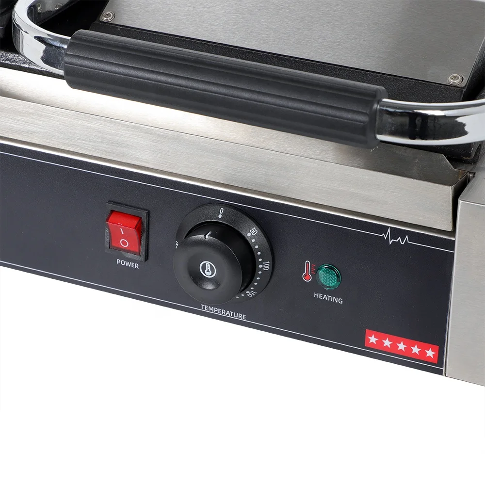 Multi-function Double Hot Plate Stainless Steel Commercial Grill Sandwich Maker For Hot Sale