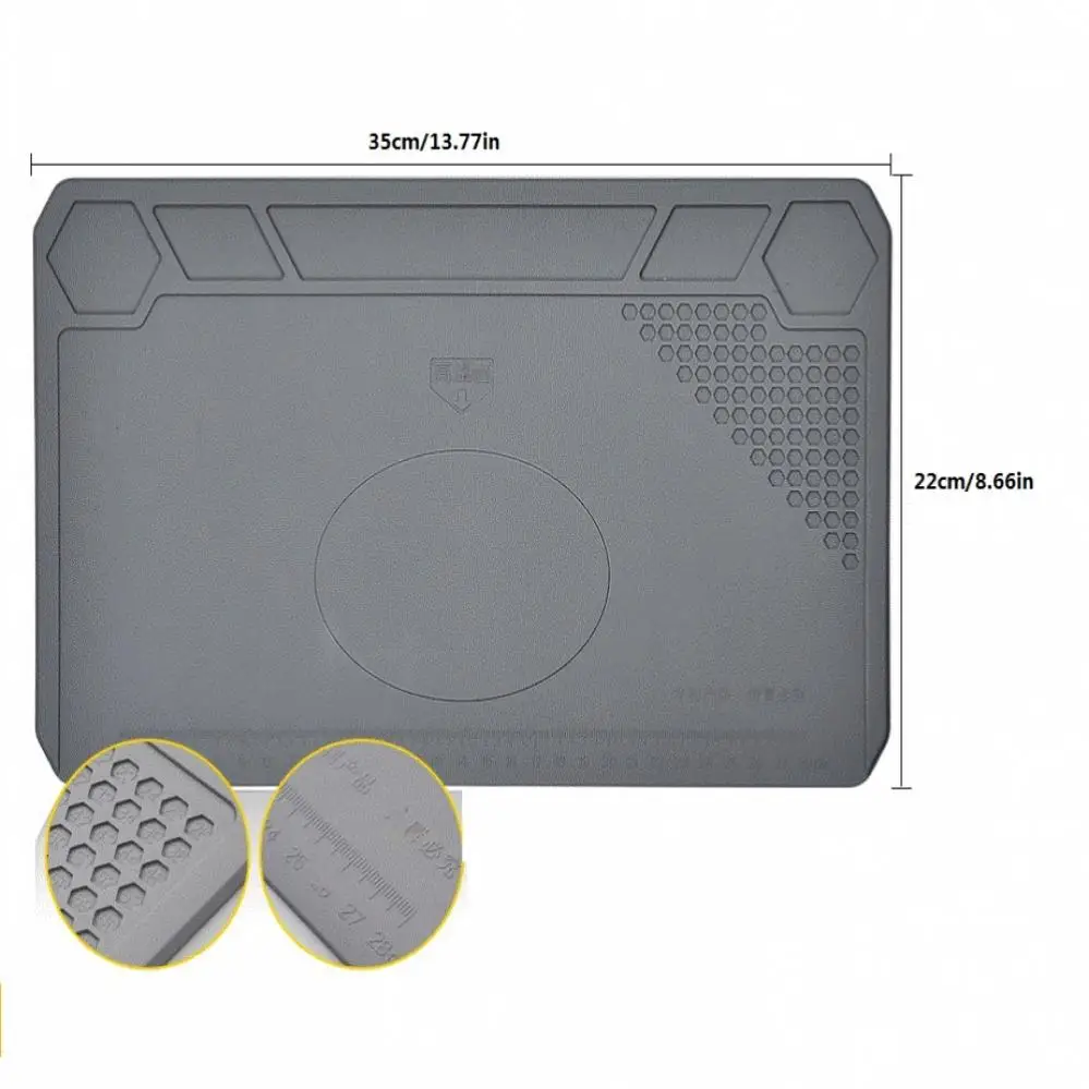 Heat Insulation Soldering Work Silicon Repair Pad for Soldering Maintenance Work / Mainboard Maintenance Station Mat