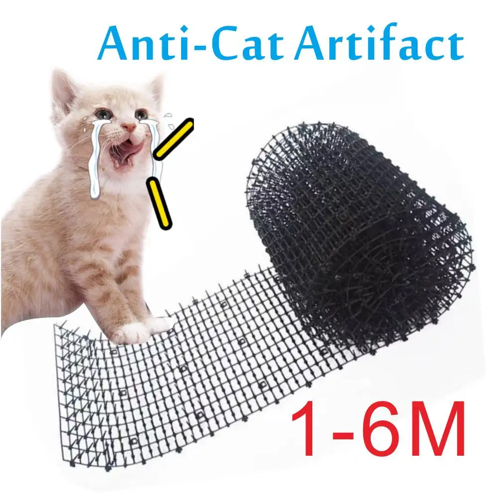 2/4/6M Garden Cat Scat Mats Anti Dog Repellent Mat Prickle Strips Net