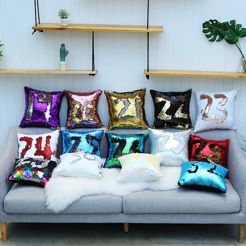 

Velvet Pillow Cover 45x45 Throw Pillow Covers Square Decoration Home Branch Living Room Decoration Gift Landscape Sofa E0510