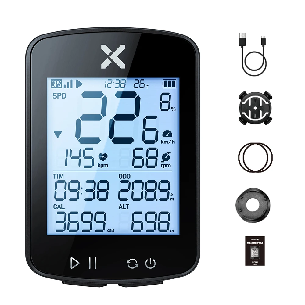 

Bicycle Speedmeter Waterproof Cycling Route Navigation Mileometer Multi-functional Digital Bike MTB Odometer Cycling Stopwatch