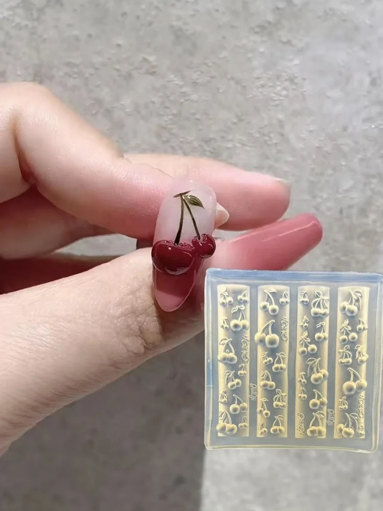 3D Rose Blume Schmetterling Silikon Form Nail art Dekorationen DIY Kirsche Design Nagel Vorlagen Schmuck Handwerk Maniküre Design Werkzeug – Detail 7