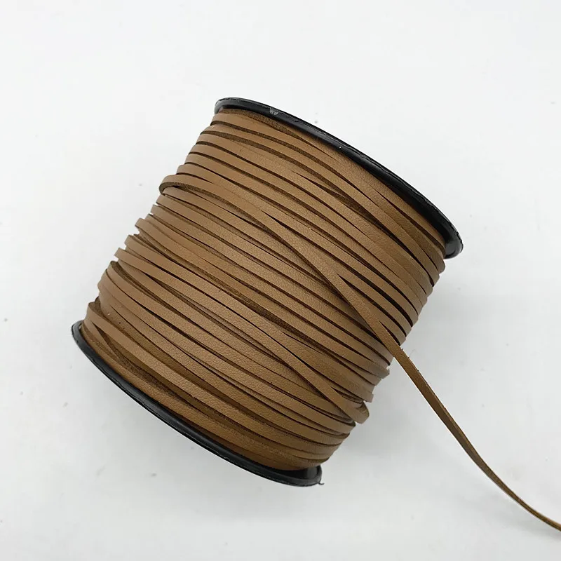 5yards 3mm Flat Faux Suede Braided Leather Lace Cord Korean Velvet Leather Handmade Thread String Rope for Jewelry Making leather cord,faux suede cord