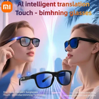 Xiaomi Mijia Electrochromic AI Translation Smart Glasses Touch Automatic Color Changing Bluetooth 5.4 Voice Assistant Control
